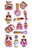 Sticker Kabartmalı Sticker Defter, Planlayıcı Etiket (pullu-812) - 17x9 cm - Parfüm Makyaj