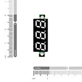 0.28 inç 3.5-30V İki Kablolu DC Mavi Voltmetre