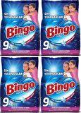 Bingo Matik Toz Çamaşır Deterjanı Sık Yıkananlar Beyazlar ve Renkliler 240 Yıkama 4 x 9 kg