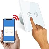 Afark AS-872EU Dokunmatik Ikili -Çiftli Wi-Fi Akıllı Duvar Anahtarı
