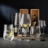 Bohemia Kristal Tulipa Jumbo Optikli 6’lı Meşrubat Bardak Takımı 450 ML  