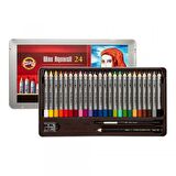 Koh-i-Noor Wax Aquarell Sulandırılabilir Pastel Boya Seti 24 Renk