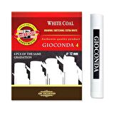 Koh-i-Noor Gioconda White Coal 4lü Set  Hard 8692/4