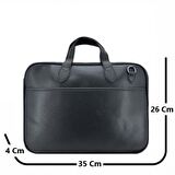 Ççs London 71455 Vegan Laptop Evrak Çantası 13 İnç Siyah