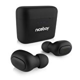 Niceboy HIVE Podsie 3 Siyah Kablosuz Bluetooth 5.1 35 Saat Pil Ömürlü Kulaklık