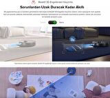 Roborock 6000PA Ultra Güç Kamera Lidarlı Halı Tanıma Özellikli Robot Süpürge+Temizlik Seti+Lambader