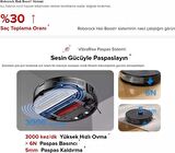 Roborock 6000PA Ultra Güç Kamera Lidarlı Halı Tanıma Özellikli Robot Süpürge+Temizlik Seti+Lambader