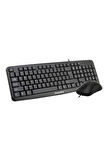 PİRANHA 2325 KABLOLU KLAVYE VE MOUSE SET TÜRKÇE Q KLAVYE