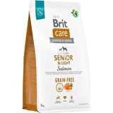 Brit Care Senior&Light Skin&Coat Somonlu Tahılsız Yaşlı Köpek Maması 3 Kg