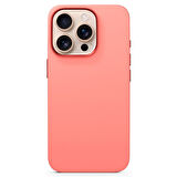 Epico Mag+ iPhone 16 Pro Silikon Kılıf - Şeftali pembesi