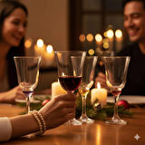 Glass Renkli Ayaklı Cam Kadeh Seti 4’l ü– Mor,Sarı,Turuncu,Kırmızı | Şık Sofra ve Dekoratif Sunum Seti