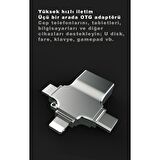 DAYTONA HC04-G OTG USB FLASH DRIVER,GÜMÜŞ