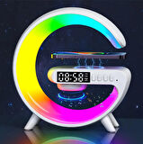 Torima G-63 Rgb Işıklı Mini Bluetoot Hoparlör 10W Kablosuz Şarj+ Saat 