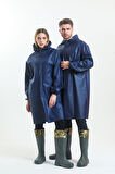 Unisex Lacivert Yağmurluk