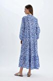 DeFacto Desenli Uzun Kollu Maxi Plaj Elbisesi-Fall in Love B5790AX24SMBE114
