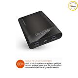 Hypergear 12000 mAh Çift Çıkışlı Powerbank Siyah
