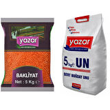 Yazar Kırmızı Mercimek 5 Kg. + Un 5 Kg.