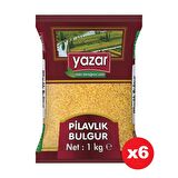Yazar Pilavlık Bulgur 1 Kg. x 6 Adet