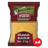 Yazar Pilavlık Bulgur 2 Kg. x 4 Paket