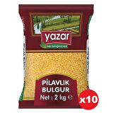 Yazar Pilavlık Bulgur 2 Kg. x 10 Paket