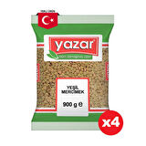 Yazar Yeşil Mercimek 900 Gr. x 4 Adet