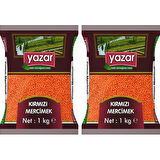 Yazar Yerli Kırmızı Mercimek 1 Kg. x 2 Adet