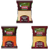 Yazar Kuru Gıda Seti 2kg Osmancık+2kg Kırmızı+2kg Pilavlık bulgur=6Kg Toplam