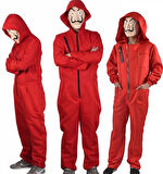 Yetişkin La Casa De Papel Kostümü Lüks