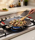 Tahta Saplı Kavurma Sac Tava ( 30 cm)