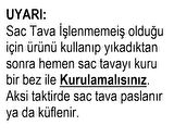Tahta Saplı Kavurma Sac Tava (40cm)