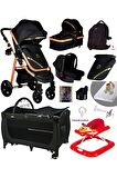 10 In 1 Yeni Doğan Set 940 Travel Sistem Bebek Arabası 560 Oyun Parkı Beşik Geyik Yürüteç