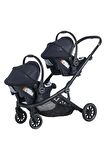 2223 İbiza Plus Travel Sistem İkiz Bebek Arabası