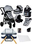 Yeni Doğan 9 İn 1 Full Takım 940 Travel Sistem Bebek Arabası Angel Sepet Anne Yanı Beşik
