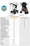 Baby Home 1010 Qool Travel Sistem Bebek Arabası Grey Gri