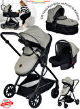 Baby Home 1010 Qool Travel Sistem Bebek Arabası Black Füme