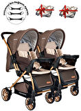 Baby Home 780 Ayrılıp Birleşebilen Çift Yönlü İkiz Bebek Arabası