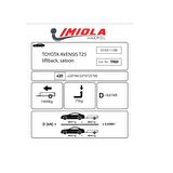 Hakpol-Toyota Avensis Liftback Sedan 01/2003-11/2008 Arası Çeki Demiri