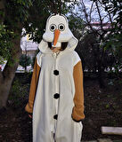 Olaf Kostümü Yetişkin | Karlar Ülkesi Olaf Pijama Tulum Kostüm