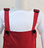 Bahçıvan Tulum ve Şapka Set Kırmızı