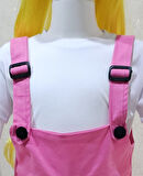 Bahçıvan Tulum ve Şapka Set Pembe