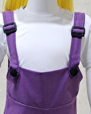 Bahçıvan Tulum ve Şapka Set Lila