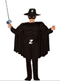 Kaslı Zorro Kostümü