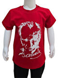 Atatürk Baskılı Kırmızı Tişört