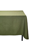 Haki Renkli Pamuklu Dertsiz Duck Kumaş Masa Örtüsü 