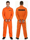 Turuncu Mahkum Kostümü | Yetişkin Hapishane Kıyafeti