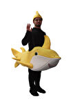 Baby Shark Kostümü Yetişkin Sarı