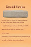 Beyaz Seramik Hamuru 2 Kg Kil Ebeşuar Seti 6x15 ml Akrilik Set 100 Cc Vernik Ahşap Merdane Zımpara