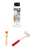 Selfy Decor Beyaz 500 cc (700 gr) Vernikli Boya Dolap Boyama Seti Mobilya Boyası Set