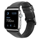 Apple Watch 38mm Uyumlu Luxury Leather Deri Kordon (NO6)