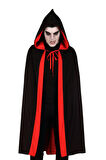 Halloween Pelerin Çift Taraflı Kapüşonlu 90cm  
